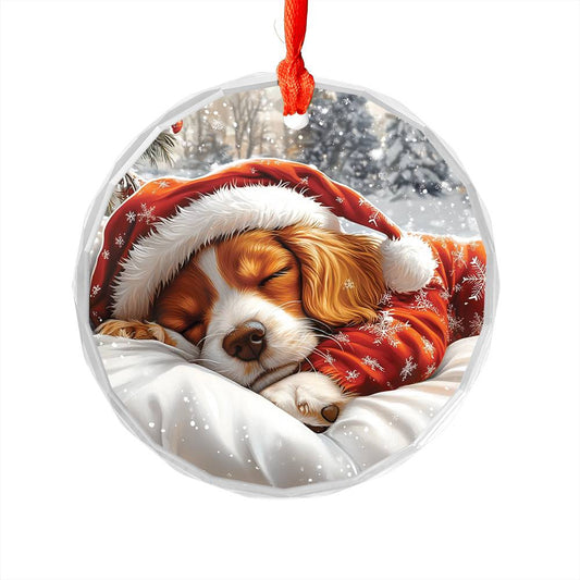 Cocker Spaniel Dog Sleeping In Bed Design 3