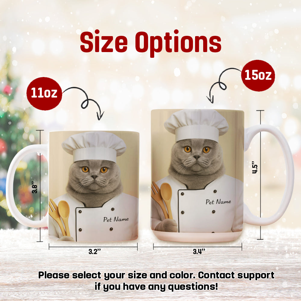 Custom Photo Cat Chef For Cat Lover