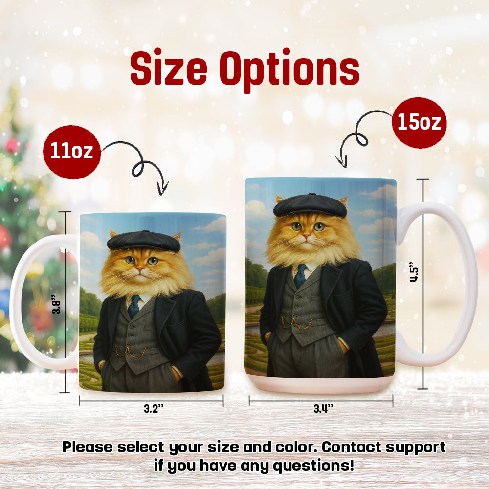 Custom Photo Pawky Blinder Cat Mug