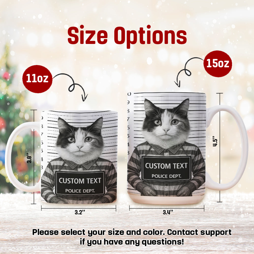 Custom Photo Cat Wanted By Pawlice Mug _ Gifts For Cat Lovers