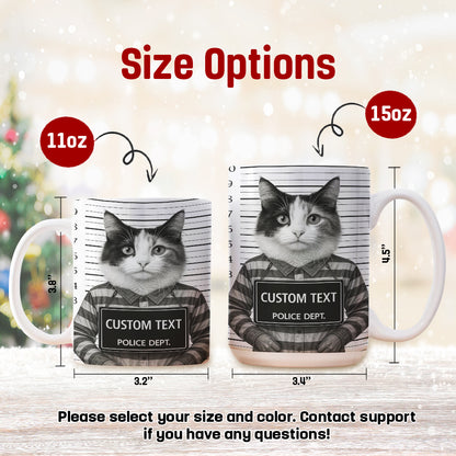 Custom Photo Cat Wanted By Pawlice Mug _ Gifts For Cat Lovers