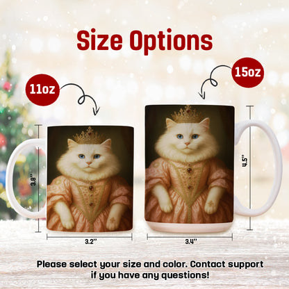 Custom Cat Queen Royal Mug