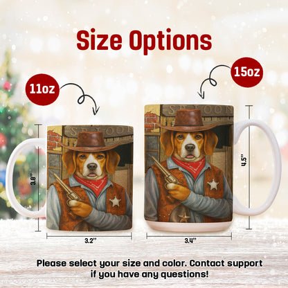 Custom Photo Dog Cowboy Mug