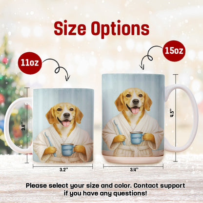 Custom Photo Dog Bathroom Mug Dog Gifts Lovers