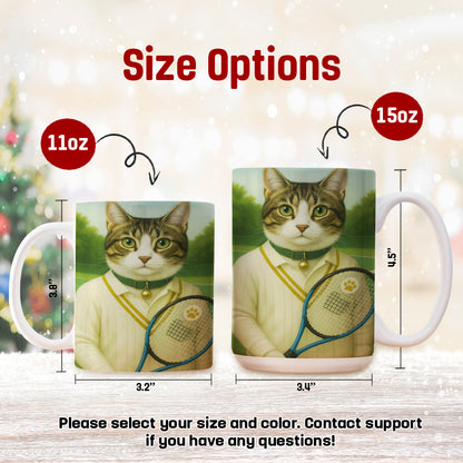 Custom Photo Tennis Player Cat Canvas