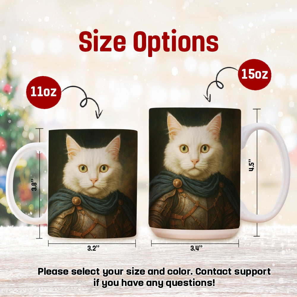 Custom Cat Photo Viking Mug _ Gift For Cat Lovers
