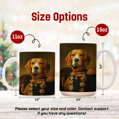 Custom Photo Dog Royal King Mug _ Gift For Dog Lovers