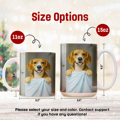 Custom Dog Photo In Bathroom Mug Dog Lover Gifts