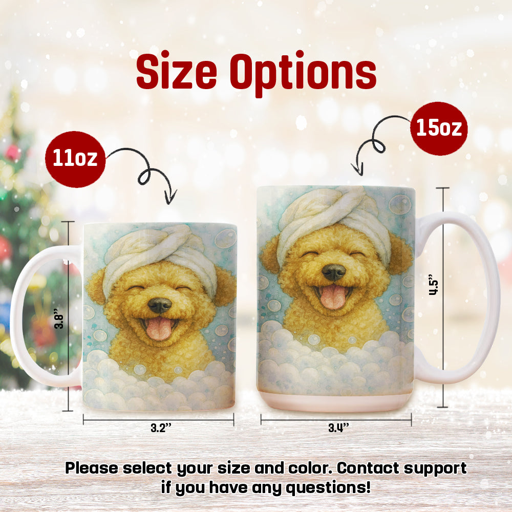 Custom Dog Potrait In Bathroom Mug