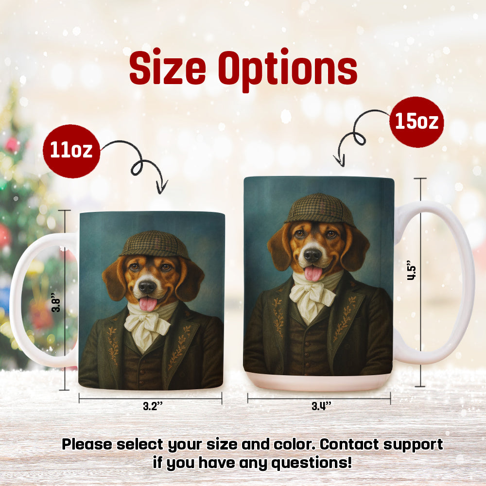 Custom Photo Detective Dog Mug Gift For Dog Lovers