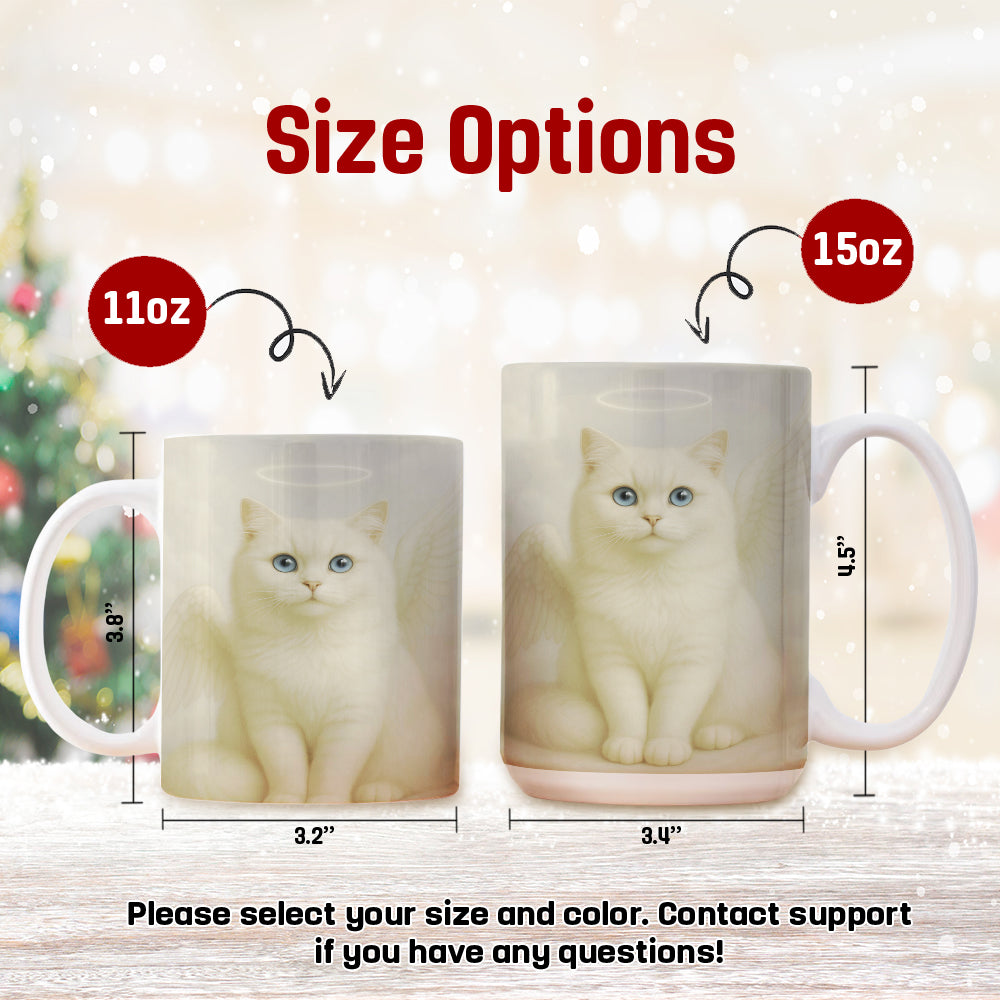 Custom Photo Cat Angel In Heaven _ Gifts For Cat Lovers