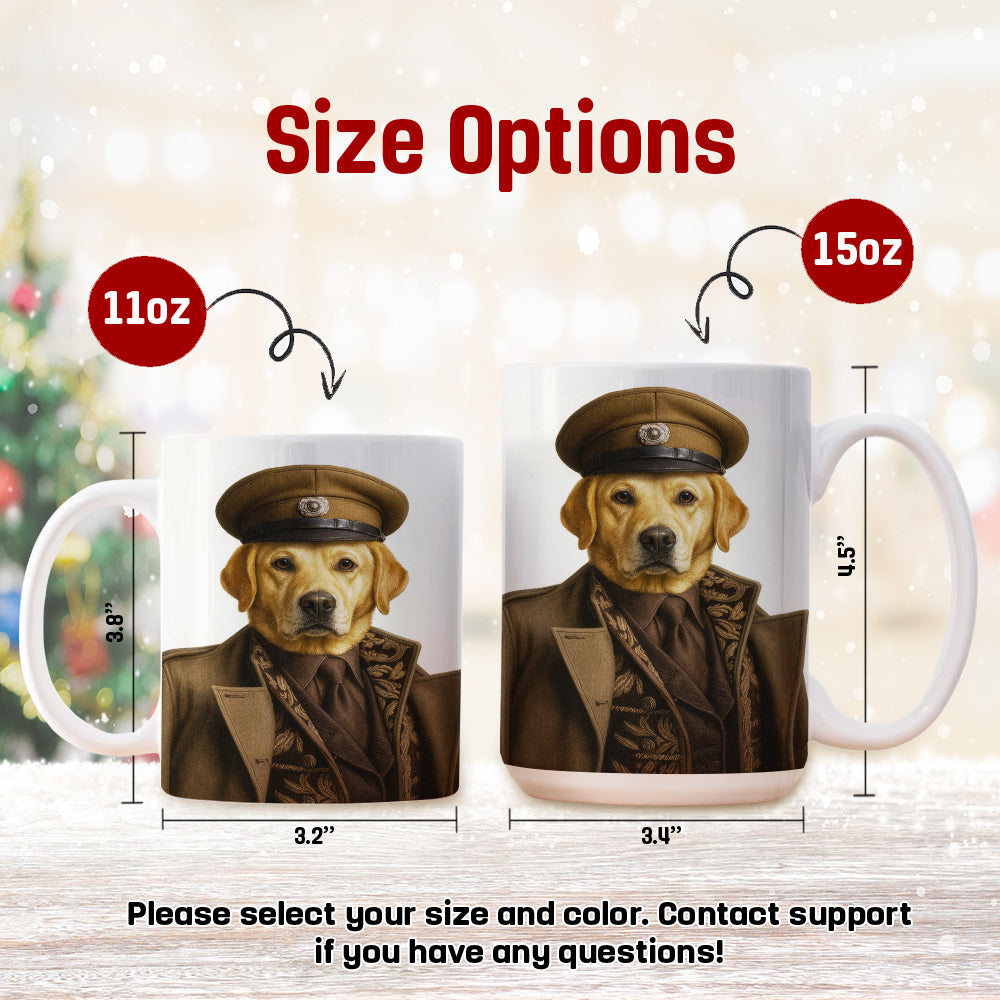 Custom Photo Captain Dog Mug