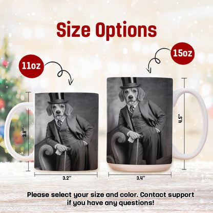Custom Photo Gentleman Dog  Gift For Dog Lovers