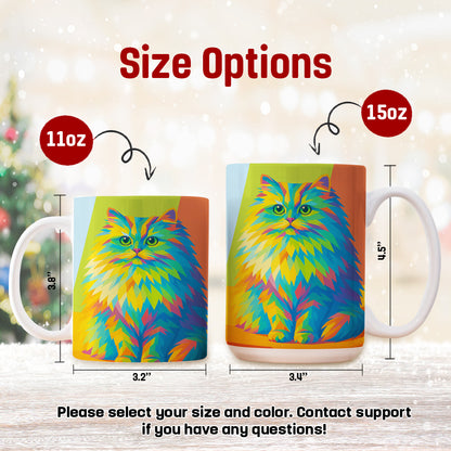 Custom Photo Pop Art MugGift For Cat Lovers