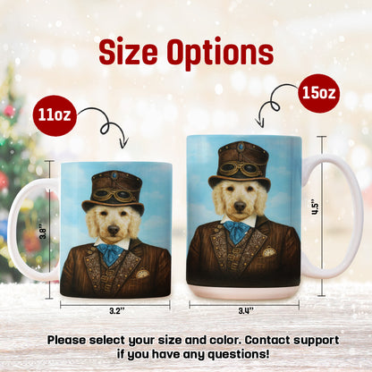 Custom Photo Pilot Dog Mug Gift For Dog Lovers