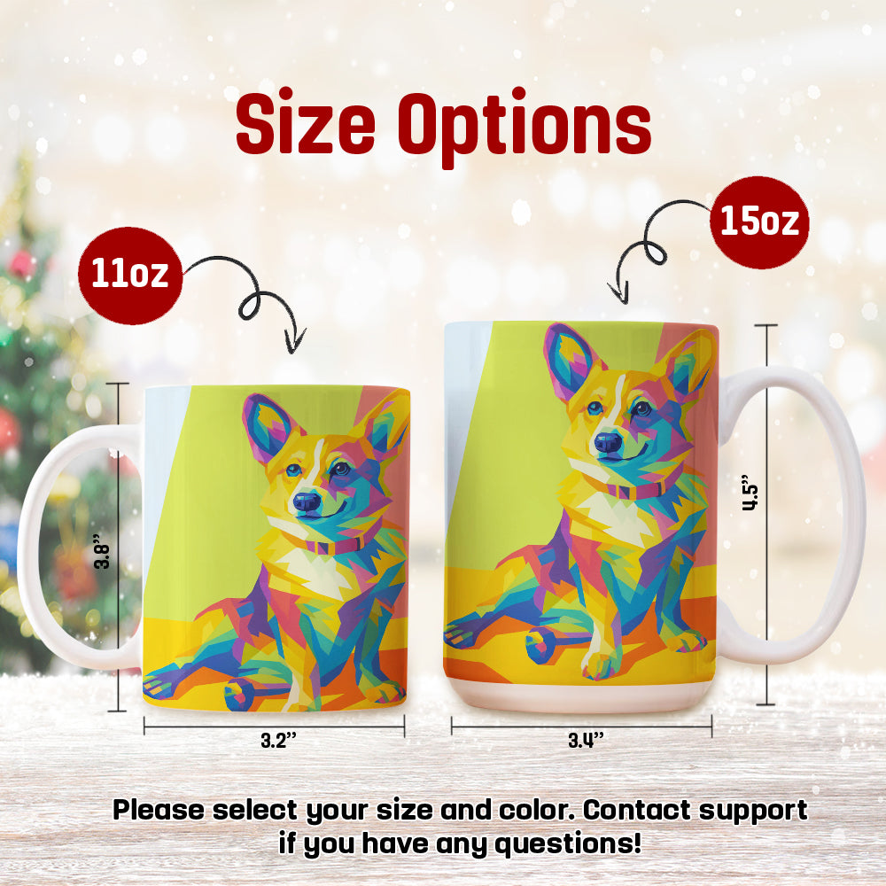 Custom Photo Pop Art Mug Gift For Dog Lovers