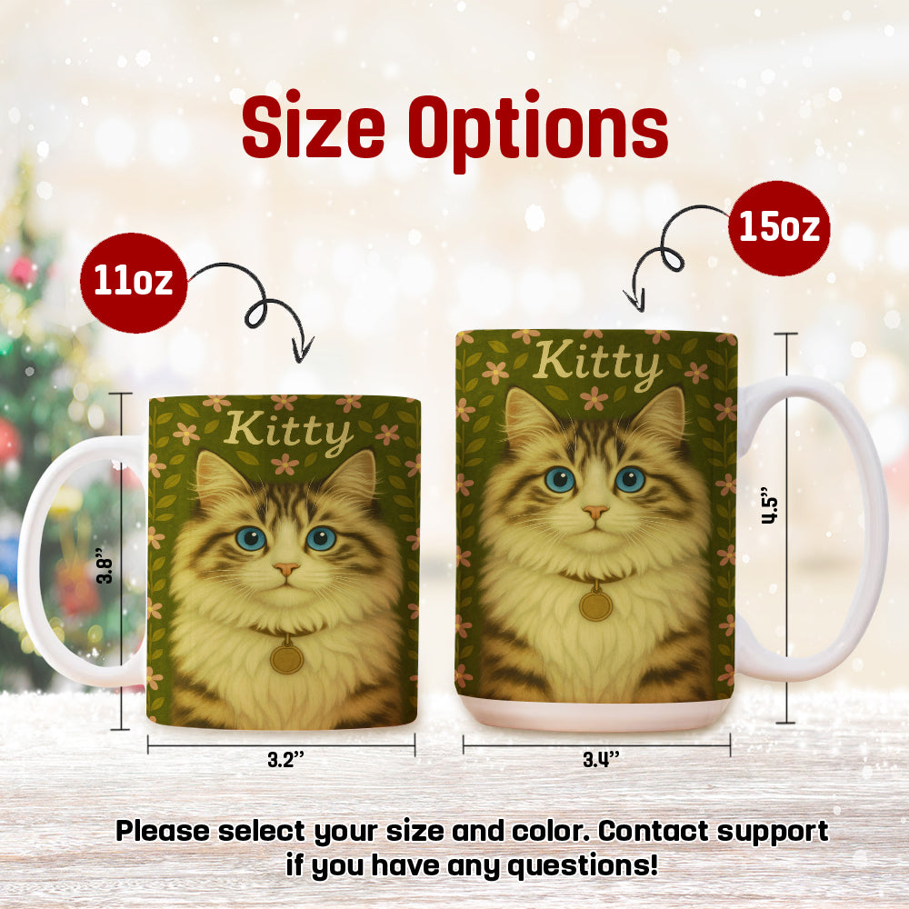 Custom Cat Portraits From Photo From Photo Mug