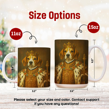Custom Photo Dog King Royal Mug _ Gift For Dog Lovers
