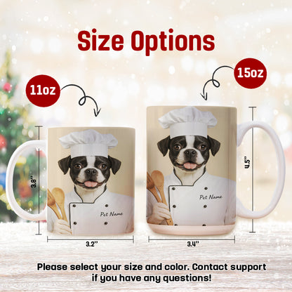 Custom Dog Chef Potrait Mug Gift For Dog Lovers