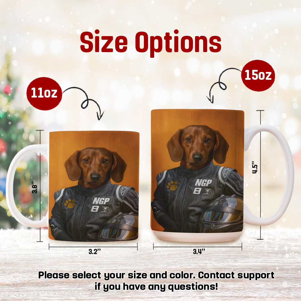 Custom Photo Dog Racer Mug Gift For Dog Lovers
