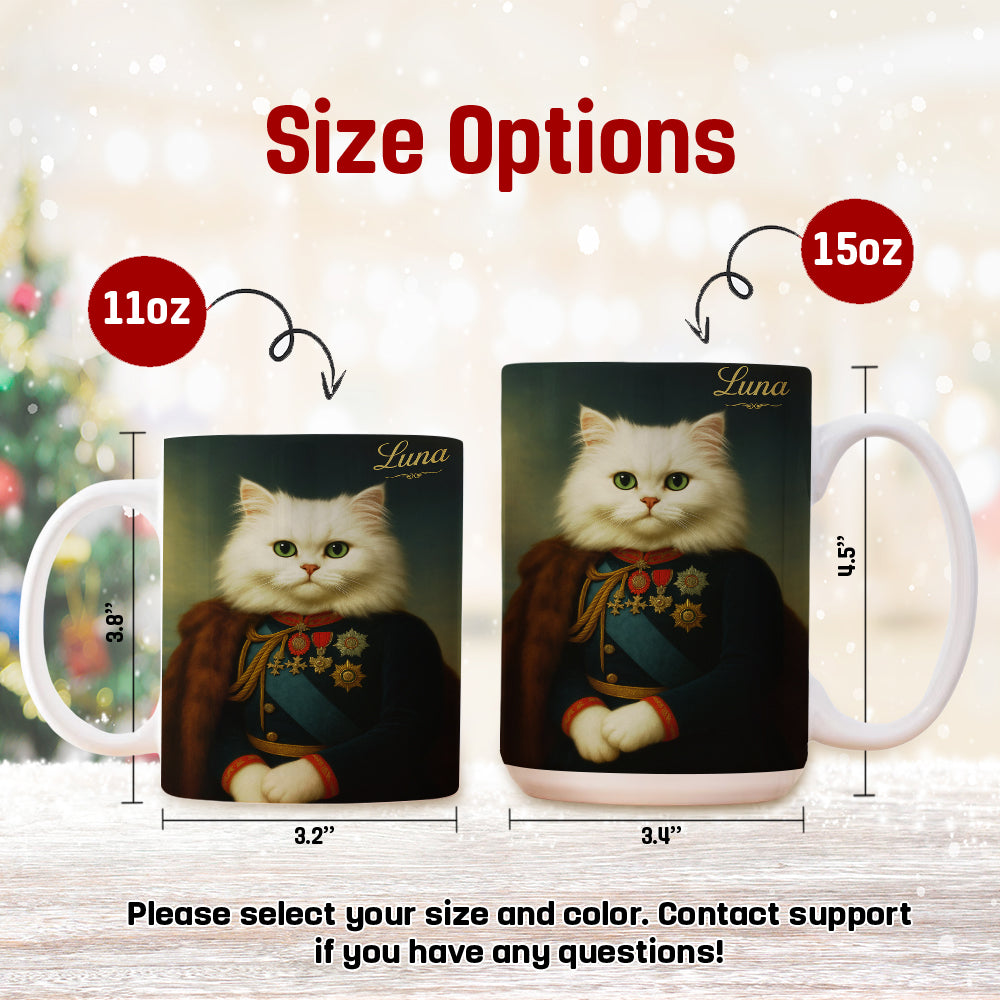 Custom Photo Imperial Minister Cat Mug Gift For Cat Lovers