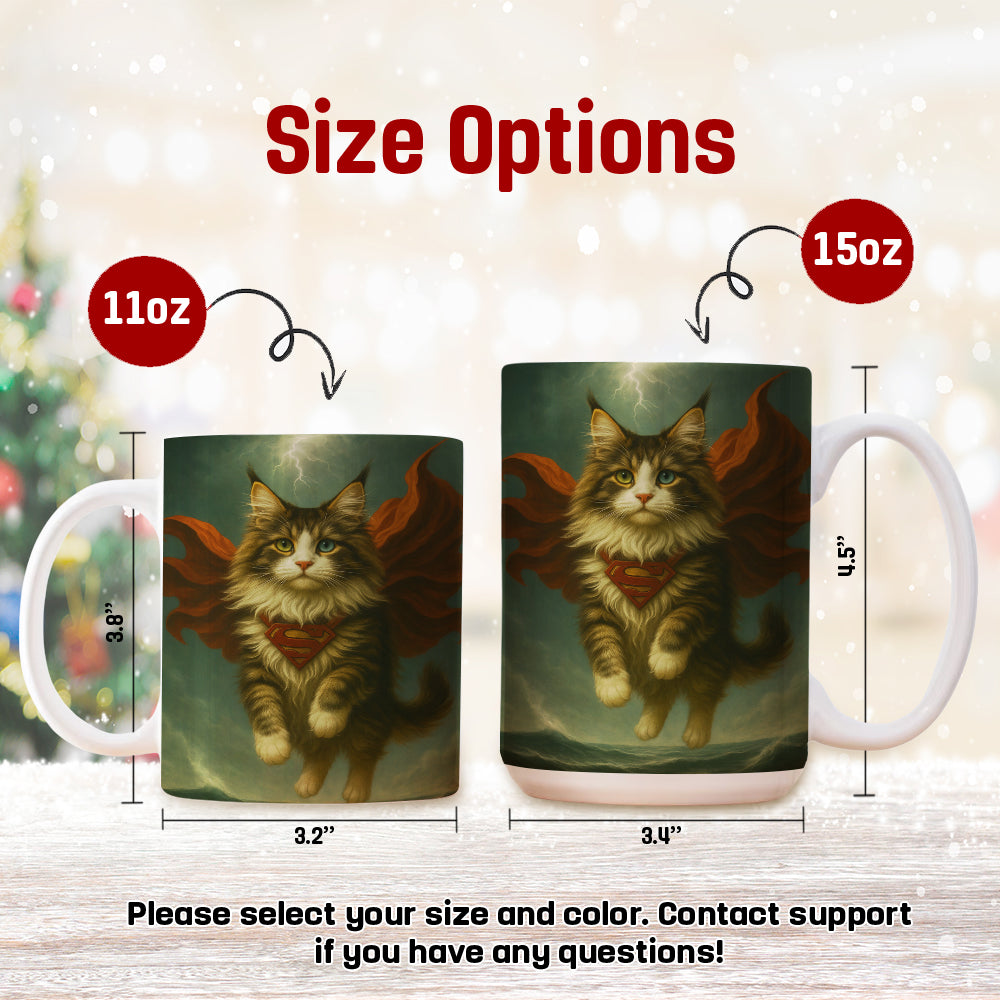 Custom Photo Cat Hero Mug