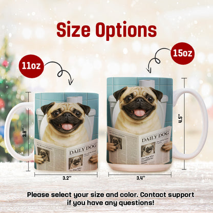 Custom Photo Dog Toilet Bathroom