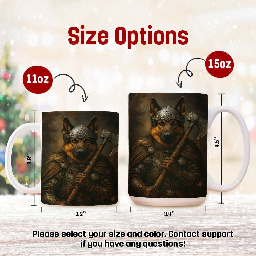 Custom Dog Photo Viking Warrior Mug _ Gift For Dog