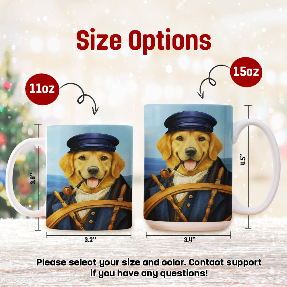 Custom Photo Sailor Dog Mug Gift For Dog Lovers