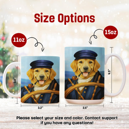 Custom Photo Sailor Dog Mug Gift For Dog Lovers