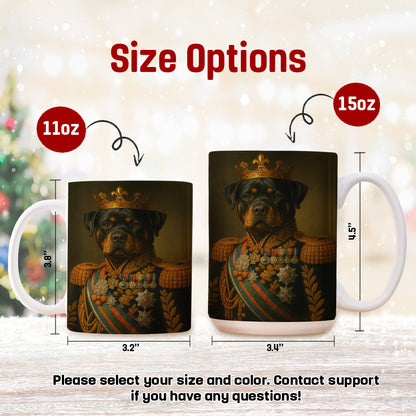Custom Photo Dog King Crown Royal Mug _ Gift For Dog Lovers