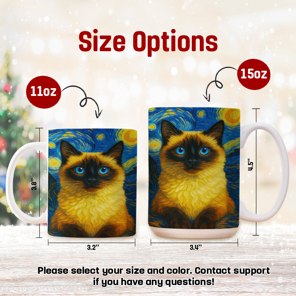 Custom Photo Cat Starry Night Mug Wall Art