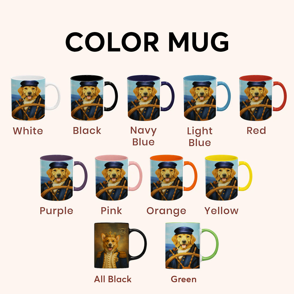 Custom Photo Sailor Dog Mug Gift For Dog Lovers