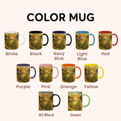Custom Photo Fisherman Cat Mug