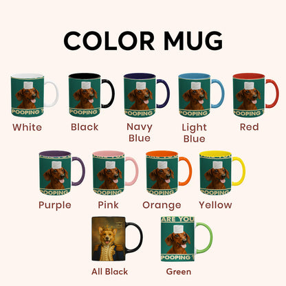 Custom Photo Funny Dog In Bathroom Mug