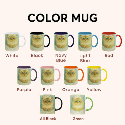 Custom Cat Potrait In Bathroom Mug