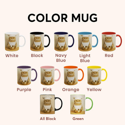 Custom Photo Cat Chef Mug Gift For Cat Lovers