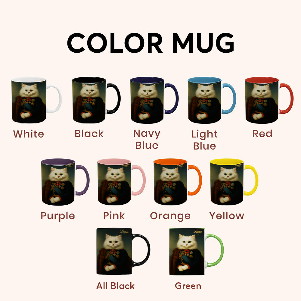 Custom Photo Imperial Minister Cat Mug Gift For Cat Lovers