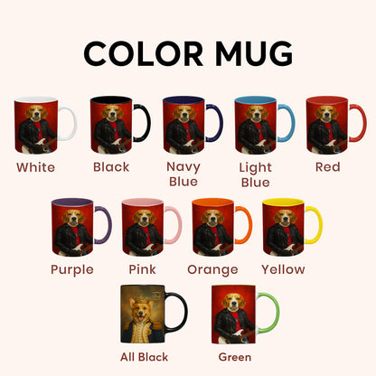 Custom Photo Guitarist Dog Mug Gift For Dog