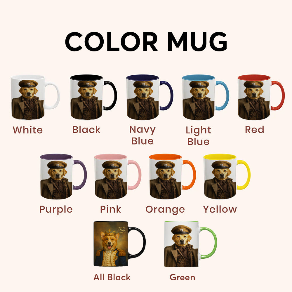 Custom Photo Captain Dog Mug