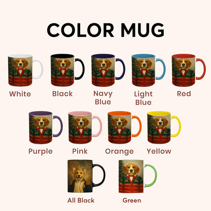 Custom Photo Christmas Dog Mug Gift For Dog Lovers