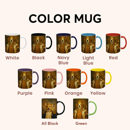 Custom Photo Dog King Royal Mug _ Gift For Dog Lovers