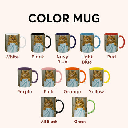 Custom Cat Photo In Bathroom Mug Cat Lover Gifts