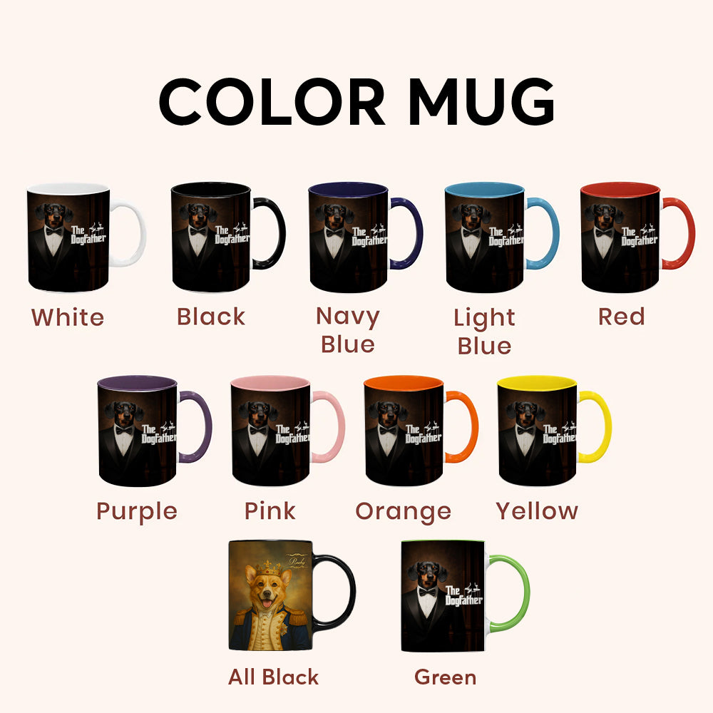 Custom Photo Dog Father Mug _ Gift For Dog Lovers