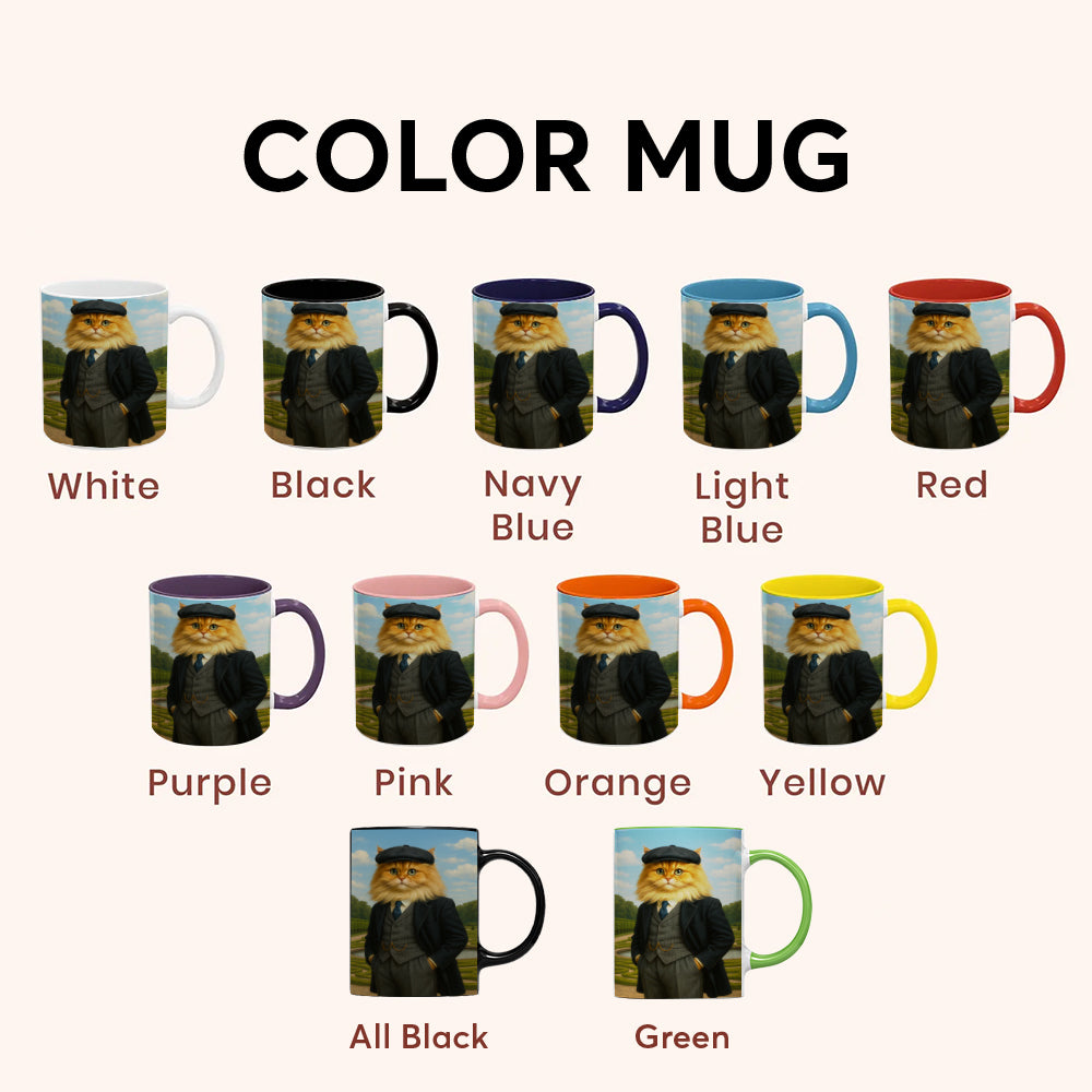 Custom Photo Pawky Blinder Cat Mug