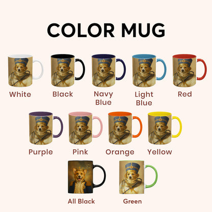 Custom Photo Egyptian Queen Dog Mug Gift For Dog Lover