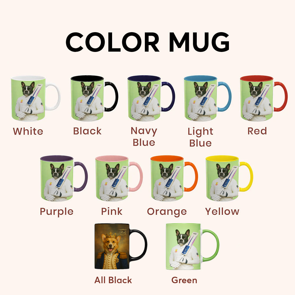 Custom Photo Cricketer Dog Mug Gift For Dog Lovers