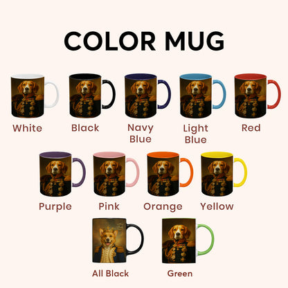 Custom Photo Dog Royal King Mug _ Gift For Dog Lovers