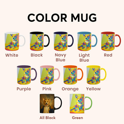 Custom Photo Pop Art Mug Gift For Dog Lovers