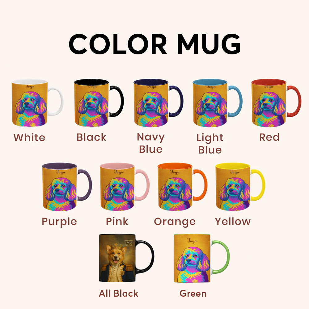 Custom Photo Minimalist Dog Mug Gift For Dog Lovers